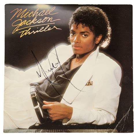 Lot Detail - Michael Jackson Signed Thriller Album Cover