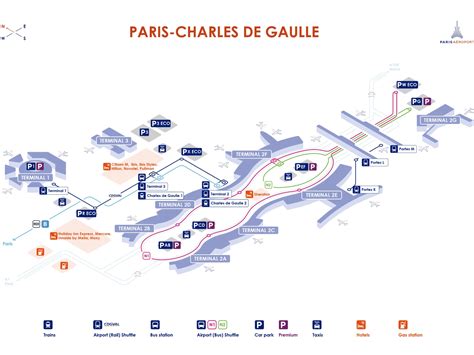 Charles de Gaulle International Airport Parking Map (2025-2019) - All Maps