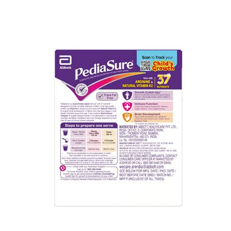Pediasure Kesar Badam Flavour Powder Kids Nutrition Drink, 200 gm ...