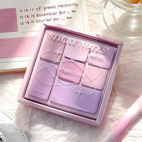 AROSHNAY Mini Pastel Sticky Notes Set | 210 Sheets of 95Mm X 98Mm Tear ...
