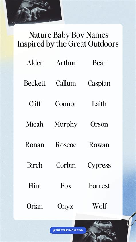 110 nature baby names inspired by the great outdoors – Artofit
