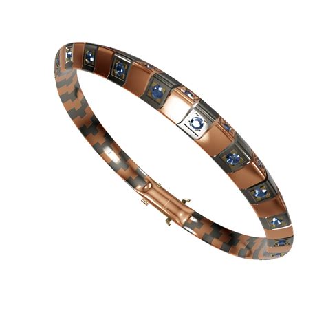 Linking bracelet with lock mechanism CAD FILE – JewelryCrafto