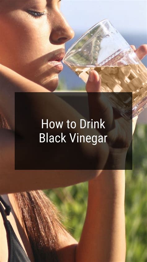 How to Drink Black Vinegar | Vinegar uses, Vinegar benefits, Vinegar