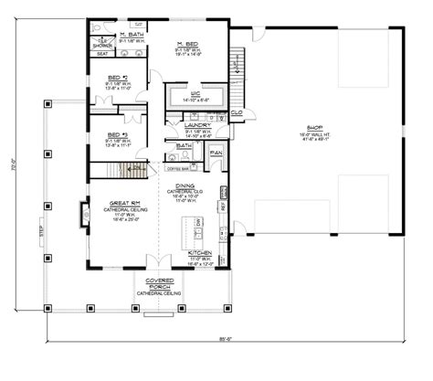 24 X 48 Pole Barn House Plans