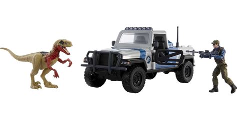Mattel Jurassic World Search N Smash Truck Set With Atrociraptor ...
