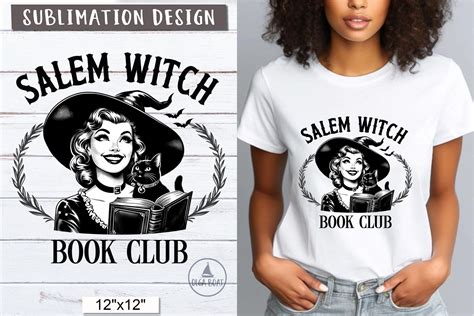 Salem Witch Book Club | Vintage Witch Graphic by Olga Boat Design ...