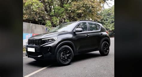 Here Is India’s First Modified Kia Sonet “Dark Edition” – Details » Car ...