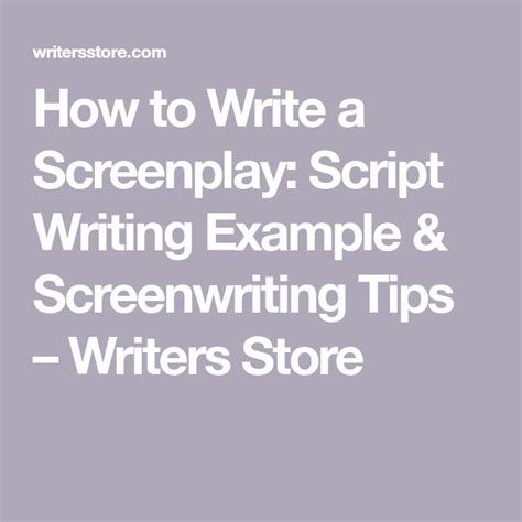 Image result for How to Write a Screenplay Script