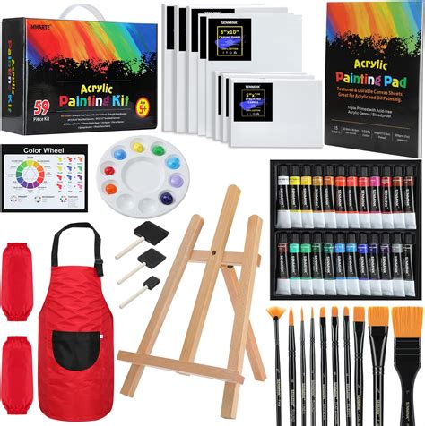 Amazon.com: Shuttle Art 87 Pack Acrylic Paint Set, Painting Kit with 3 ...