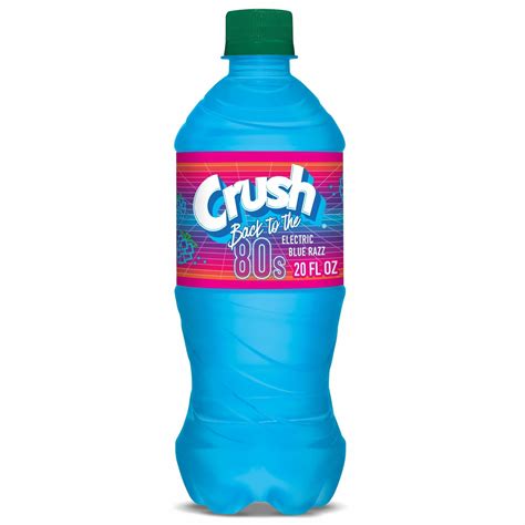Crush Electric Blue Razz Soda 20 oz Caffeine Free – Fresh Finds Market
