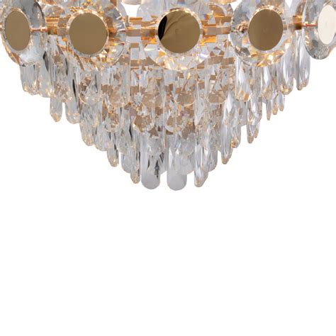 Golden Orbit Crystal Ceiling Fan | Starry Night