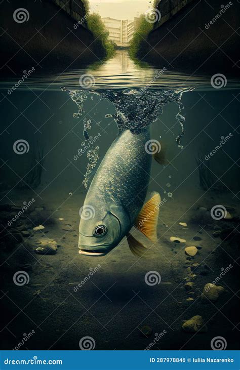 Fish are Drowning in Trash. AI Generated Stock Photo - Image of fish ...