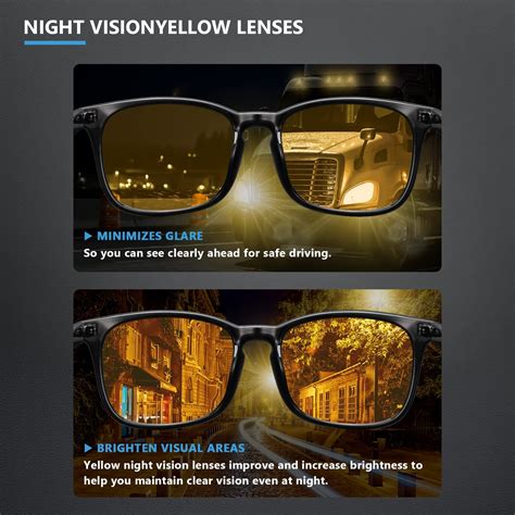 Snapklik.com : Livho 2 Pack Night Vision Blue Light Glasses - Night ...