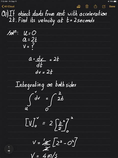 Class 11, physics, Motion in a Straight Line I have solved the first ...