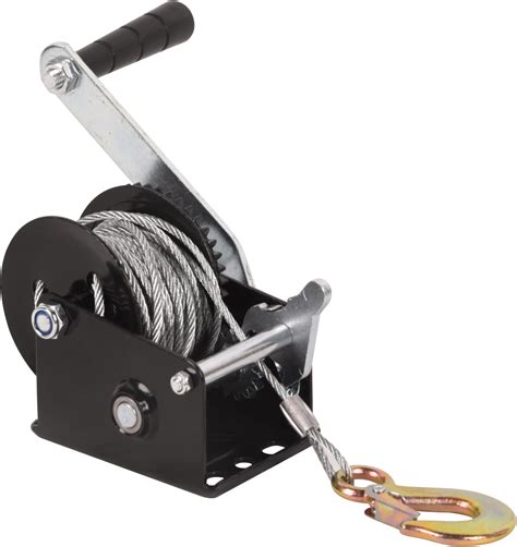 Amazon.com: LFGUD Hand Winch Boat Trailer Winch Heavy Duty Hook with ...