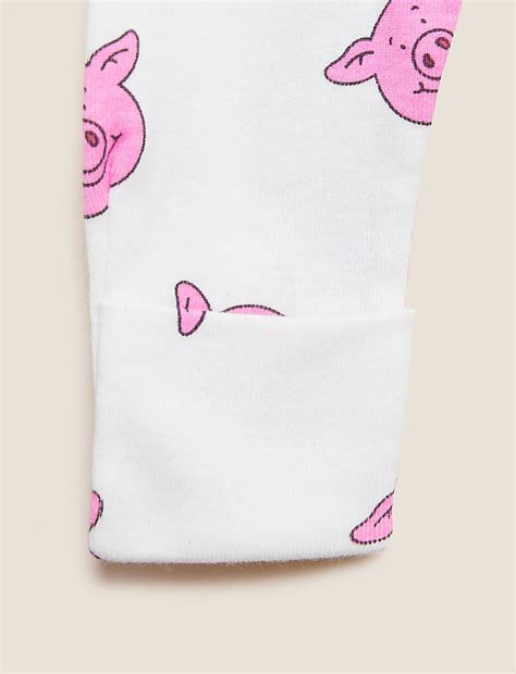 Buy Pure Cotton Percy Pig™ Sleepsuit at Marks & Spencer