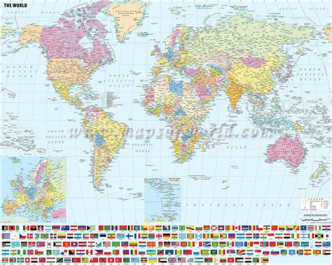 World Map with Countries Labeled 的图像结果