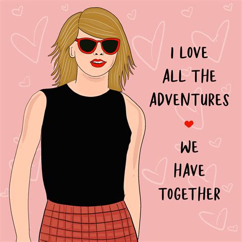 Pink Themed Taylor Swift Valentine's Card | Boomf