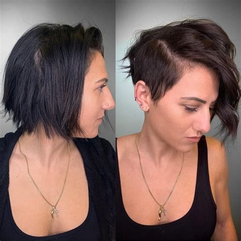Image result for Long Pixie Cut Tutorial