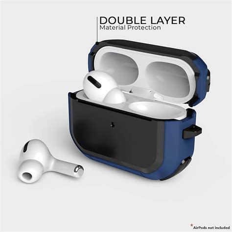 Eggshell Buffer Design (Dark Blue) Silicone Case For Apple Airpods Pro ...