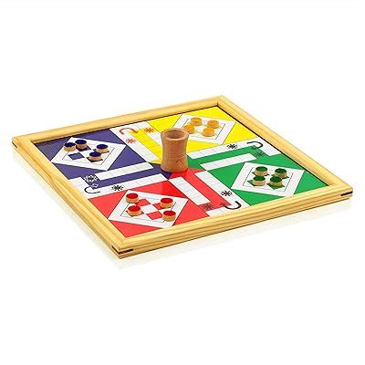 Nagina International Wooden Handmade 2 in 1 Ludo Magnetic Snakes and ...