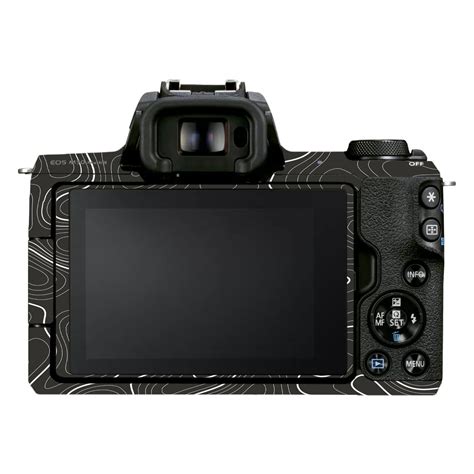 Grayscale Topographic Lines Canon EOS M50 Mark II Camera Skins