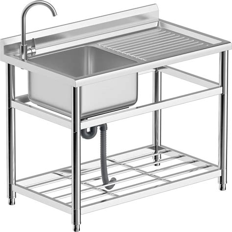 GGW Freestanding Stainless Steel Sink, Commercial India | Ubuy