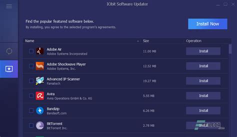 Software Updater 的图像结果