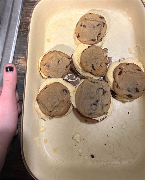 Calories in one of these chocolate chip ice cream cookies? : r/caloriecount