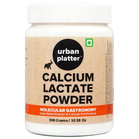Buy Urban Platter Calcium Lactate Powder, 300g / 10.6oz [Source of ...