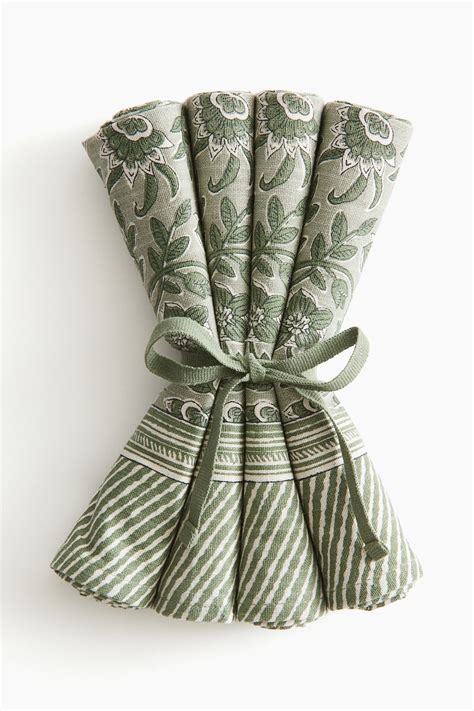 Napkins | Linen, Cotton & Paper Napkins | H&M IN