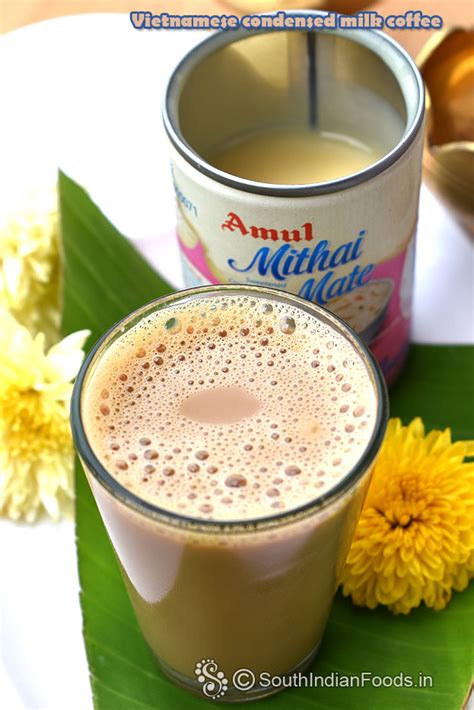 Vietnamese condensed milk coffee-How to make with Step by step photos