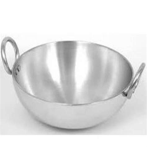 Aluminum Kadai - Flat Base Steel Polish Kadai Manufacturer from Kosi Kalan
