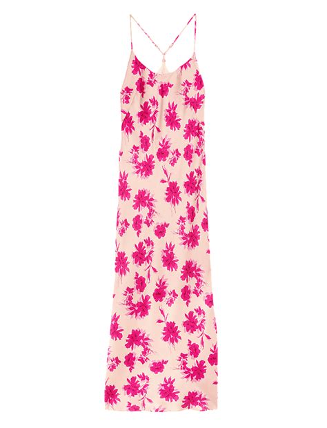 Buy Laylani Satin Floral Long Chemise at Marks & Spencer