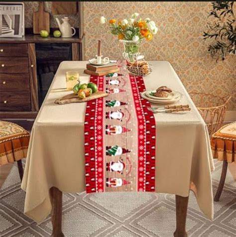 Buy The Purple Tree Christmas Table Runner Cloth for 6 Seater Table ...