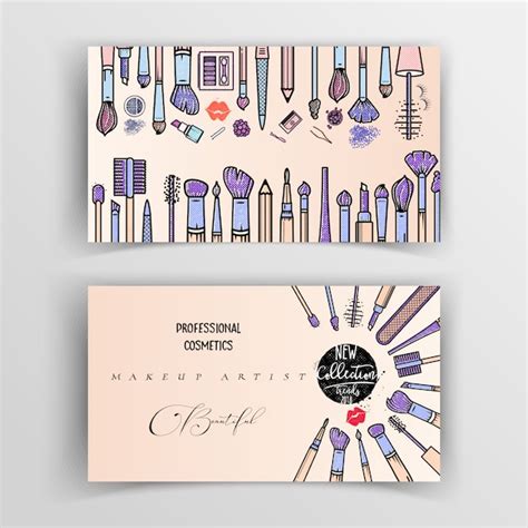 Makeup Artist Business Card Template 的图像结果