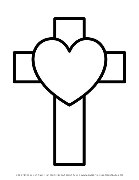 FREE Easter Cross Template Printable for Kids (PDF)