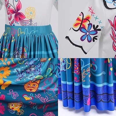 Buy JABURU Encanto Mirabel Dress Up Girl's Costumes Princess Outfits ...