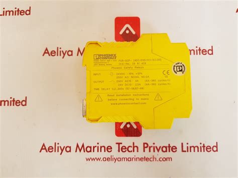 Phoenix psr-esd-300 safety relays – Aeliya Marine Tech