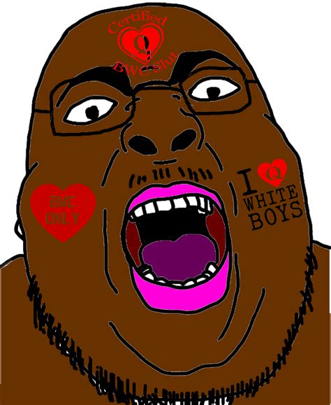 SoyBooru - Post 22990: black_skin bwc fat glasses heart open_mouth queen_of_hearts soyjak ...