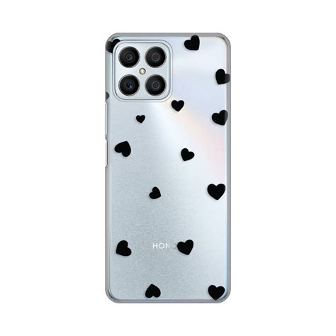 Maska(futrola) Silikonska Print Skin za Honor X8 Hearts - Mob-Shop