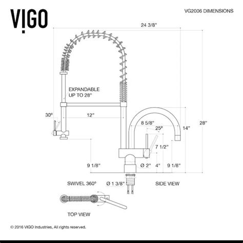 VIGO Dresden Chrome 2-Handle Deck Mount Pull-Down Kitchen Faucet at ...