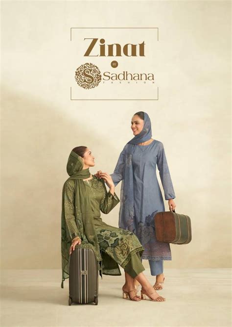 Sadhana Zinat Lawn Cotton Digital Printed Dress Material Collection