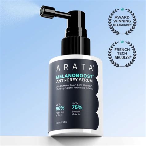 MelanoBoost™ Anti-Grey Hair & Beard Serum with MelanoGray™, Silverfree ...