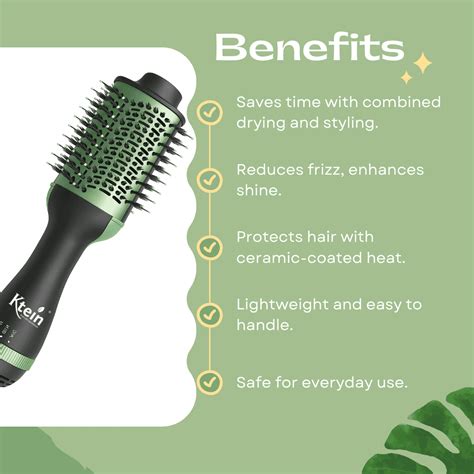 Ktein 4 in 1 Professional Hair Brush – Avocado 3D Power | 2000W Cerami ...