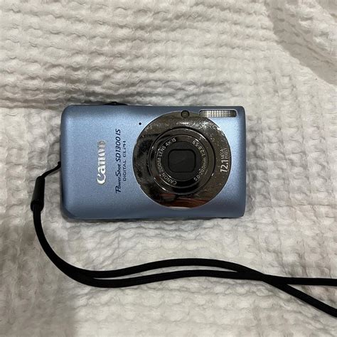 Rare baby blue Canon Powershot SD1300 IS— Such a... - Depop