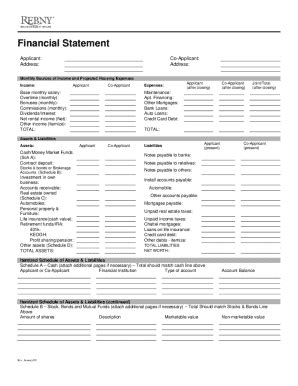 REBNY Financial Statement 2009-2026 - Fill and Sign Printable Template ...