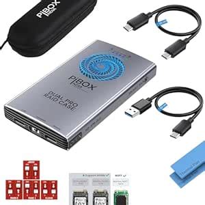 M.2 Dual NVMe NGFF Dual Enclosure, PiBOX India NVMe/NGFF SATA Dual ...