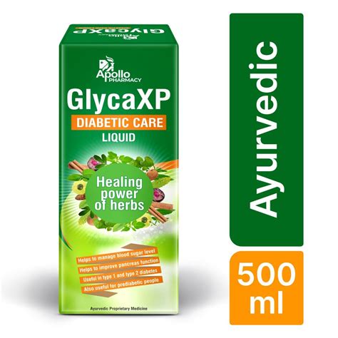 Buy Apollo Pharmacy GlycaXP Diabetic Liquid, 500 ml | 19 Minutes ...