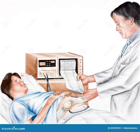 Pregnancy - Fetal Monitoring Stock Photo - Image of cord, management: 82098592